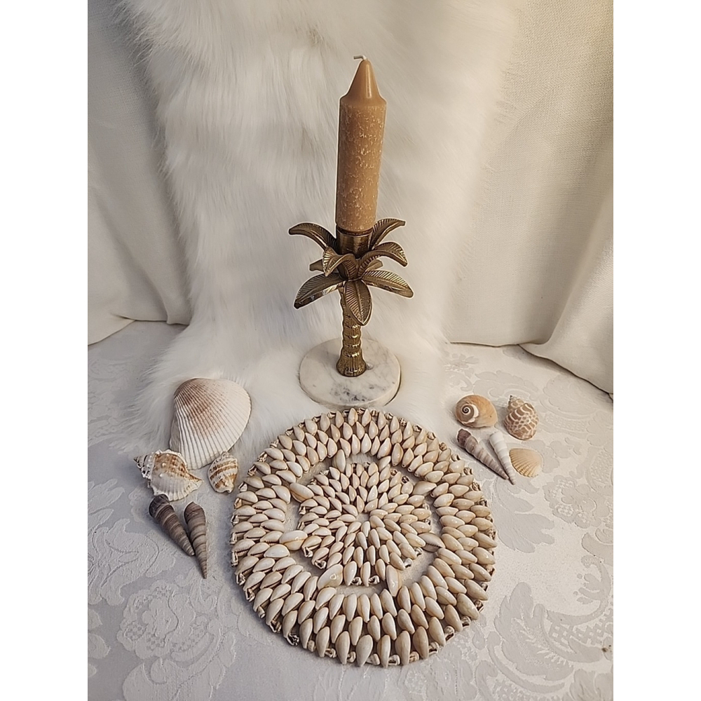Palm Trees and Sea Shells Home Decor Preowned